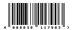 EAN barcode number 4008838117903