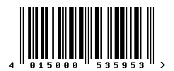 4015000535953 barcode