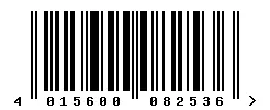 EAN barcode 4015600082536