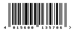 EAN barcode 4015600135706
