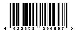EAN barcode 4022853200907