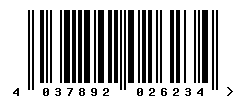 EAN barcode number 4037892026234