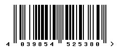 EAN barcode number 4039854525380