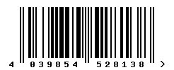 EAN barcode number 4039854528138