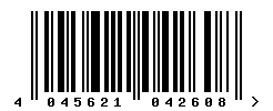 EAN barcode number 4045621042608