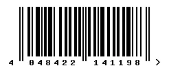 EAN barcode 4048422141198