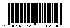 EAN barcode 4048422141259