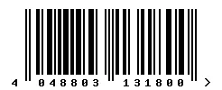 EAN barcode 4048803131800