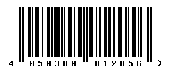 upc 4050300012056 barcode image