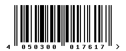 upc 4050300017617 barcode image