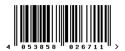 EAN barcode 4053858026711