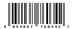 EAN barcode 4054067760342