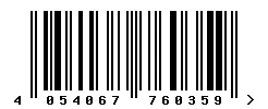 EAN barcode 4054067760359