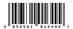 EAN barcode number 4056561016499