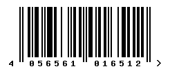 EAN barcode number 4056561016512