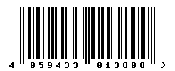 upc 4059433013800 barcode image