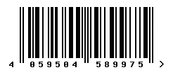 EAN barcode 4059504589975
