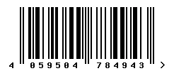 EAN barcode 4059504784943