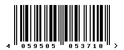 EAN barcode 4059505053710