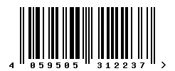 EAN barcode 4059505312237