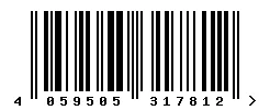EAN barcode 4059505317812