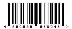 EAN barcode 4059505533946