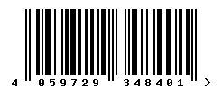 EAN barcode 4059729348401