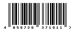 EAN barcode 4059729371911