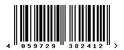 EAN barcode 4059729382412