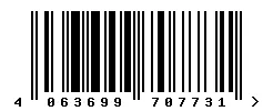 EAN barcode 4063699707731