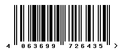 EAN barcode 4063699726435