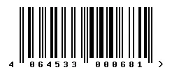 4064533000681 barcode