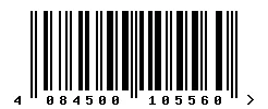 EAN barcode 4084500105560