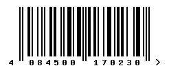 EAN barcode 4084500170230