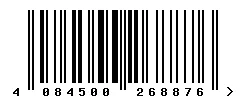 EAN barcode 4084500268876
