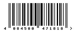 EAN barcode 4084500471818