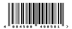 4084500490581 barcode