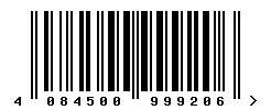 EAN barcode 4084500999206