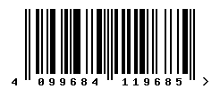 upc 4099684119685 barcode image