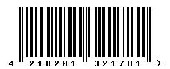 4210201321781 barcode