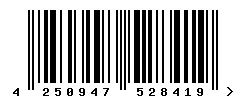 EAN barcode 4250947528419