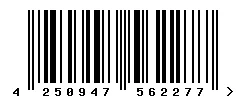 EAN barcode 4250947562277