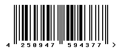 EAN barcode 4250947594377