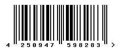EAN barcode 4250947598283