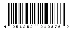 EAN barcode 4251232219876