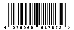 upc 4270000017872 barcode image