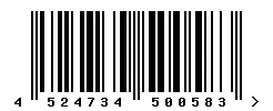 EAN barcode 4524734500583