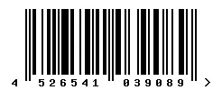 4526541039089 barcode