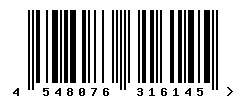 EAN barcode number 4548076316145