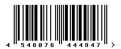 upc 4548076444947 barcode image